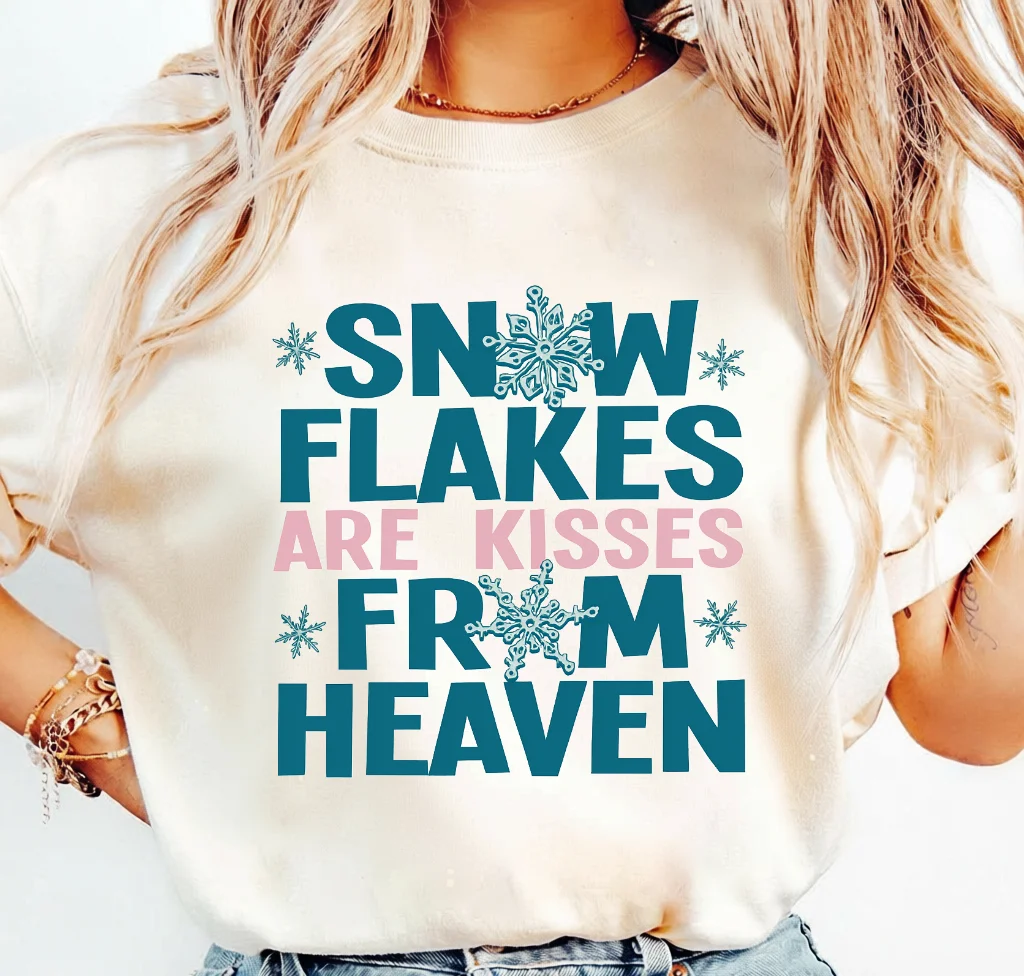 Snow Flakes Are Kisses From Heaven – Digital download PNG for print - Image 3