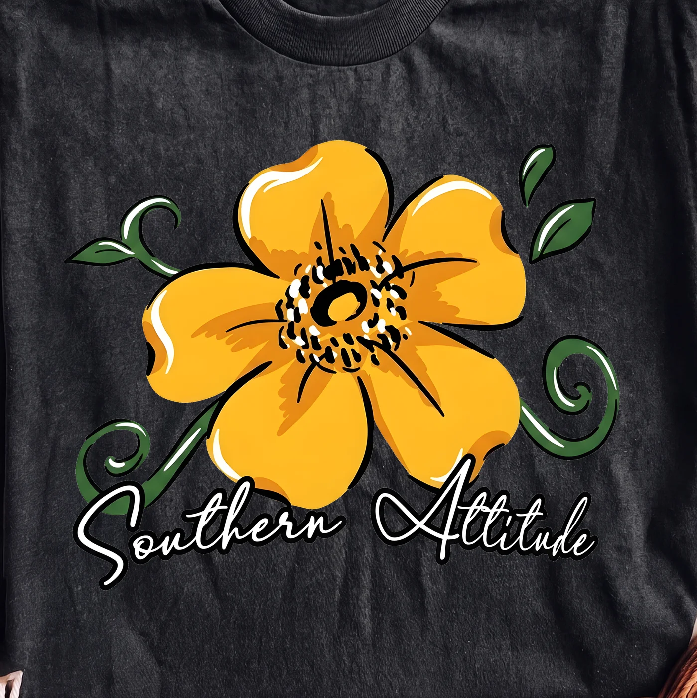 Southern Attitude Flower Design | Print-ready PNG file - Image 2