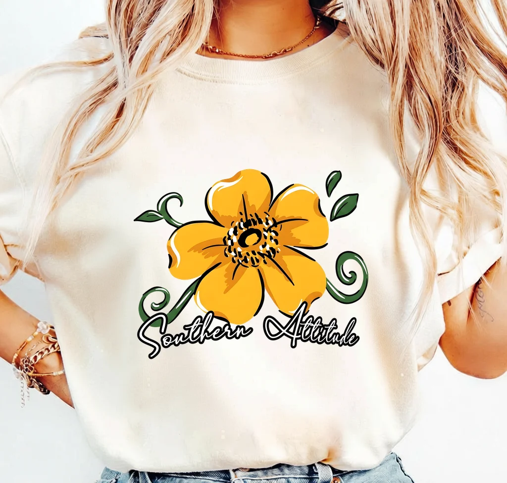 Southern Attitude Flower Design | Print-ready PNG file - Image 3