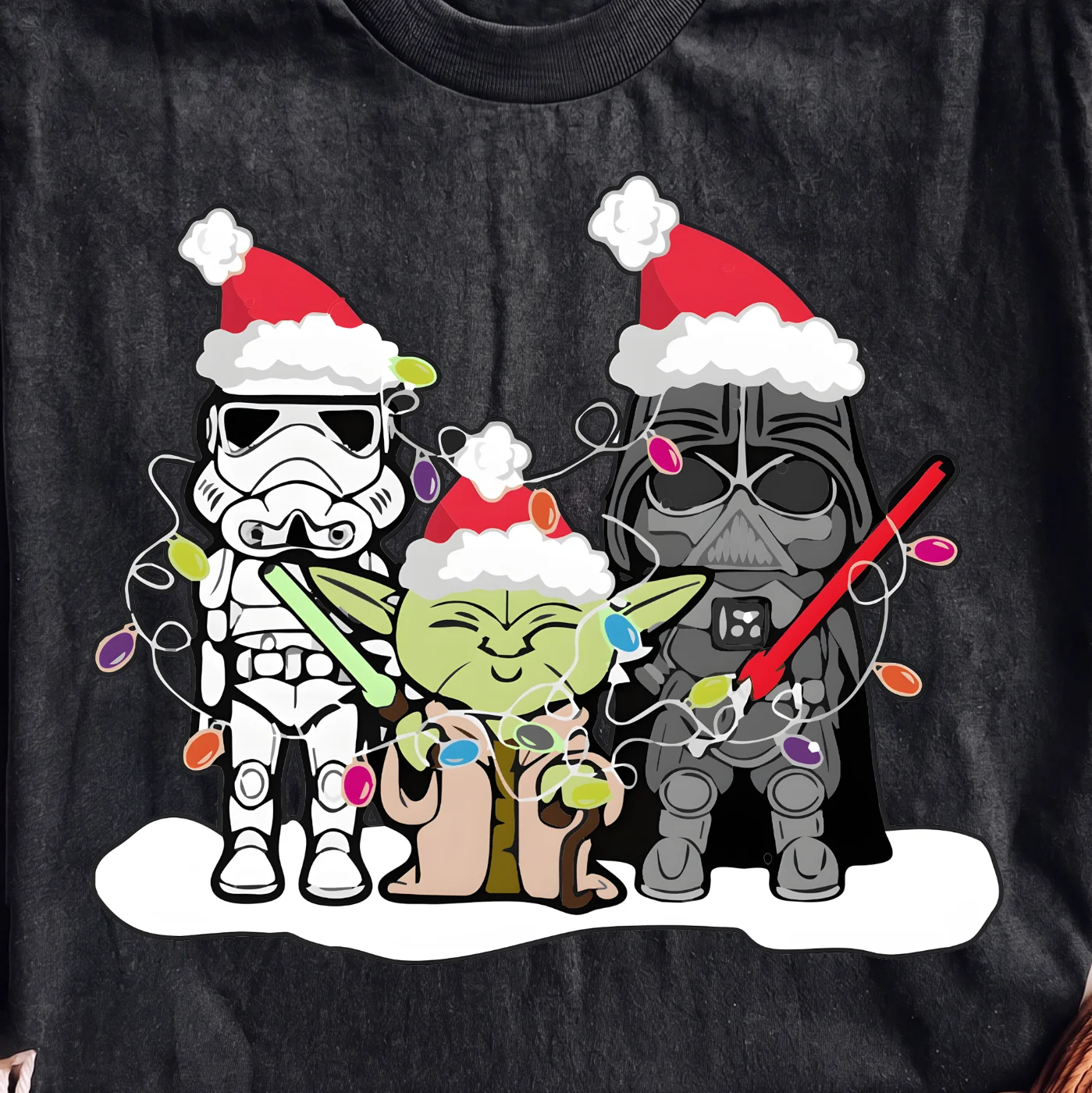 Star Wars Christmas Characters with Lights – Digital download PNG for print - Image 2