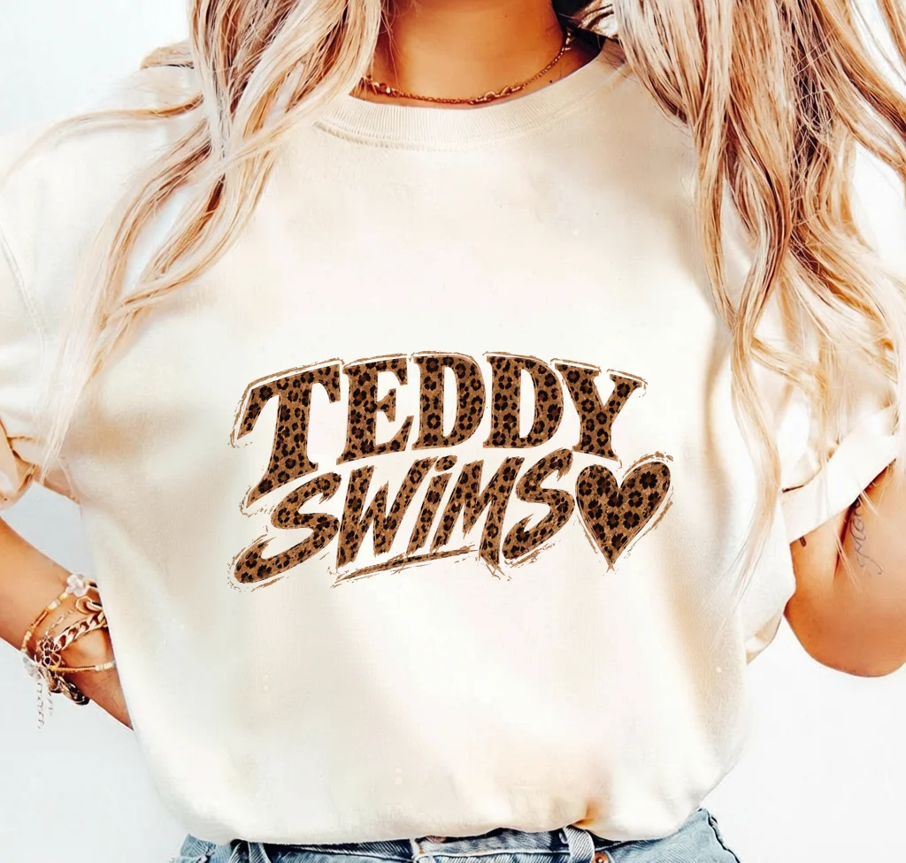 Teddy Swims Leopard Print Logo – Digital download PNG for print - Image 3