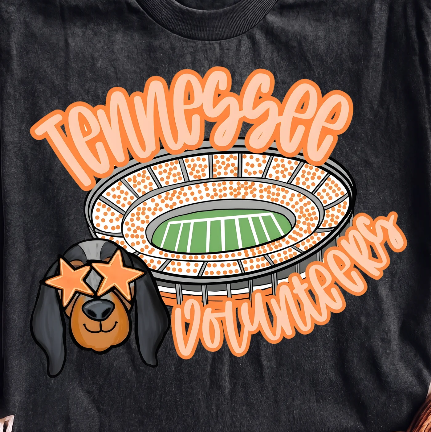 Tennessee Volunteers Football Stadium Dog | Print-ready PNG file - Image 2