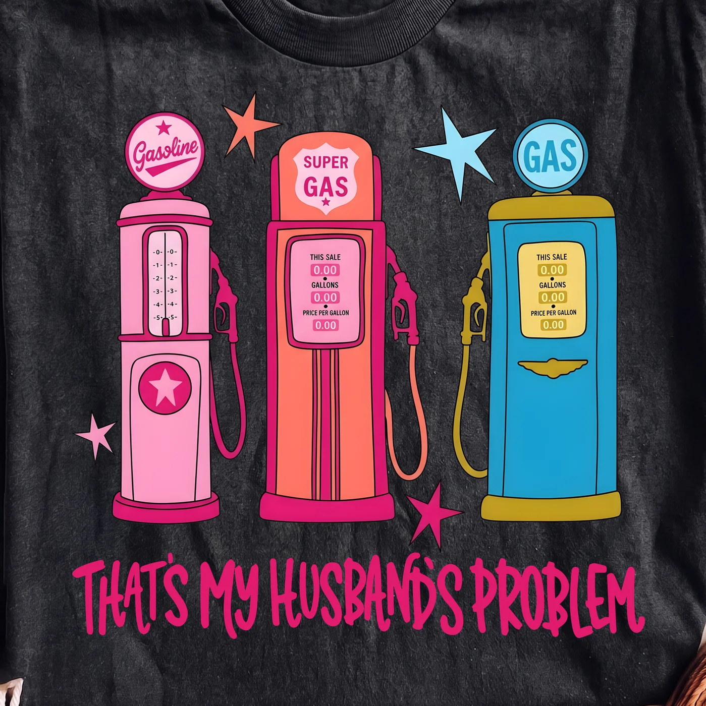 That's My Husband's Problem Gas Pump Design – Digital download PNG for print - Image 2