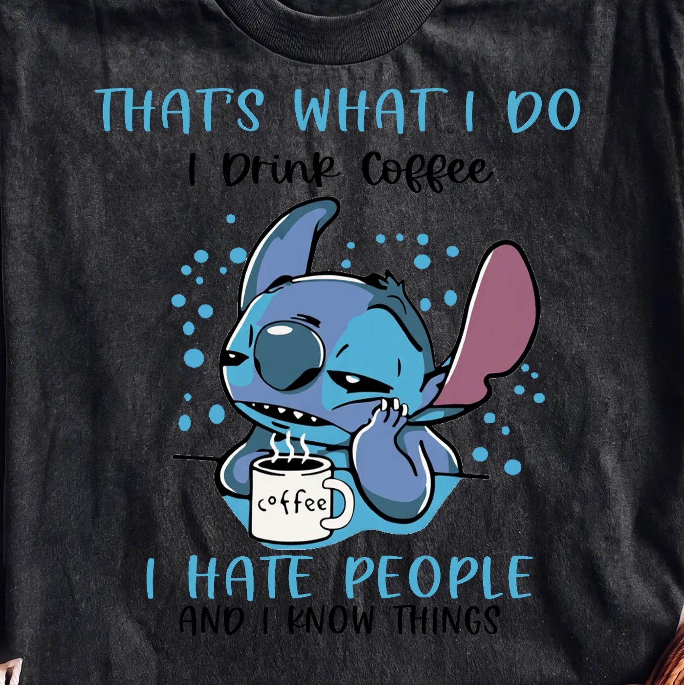 That's What I Do I Hate People Stitch Coffee – Digital download PNG for print - Image 2