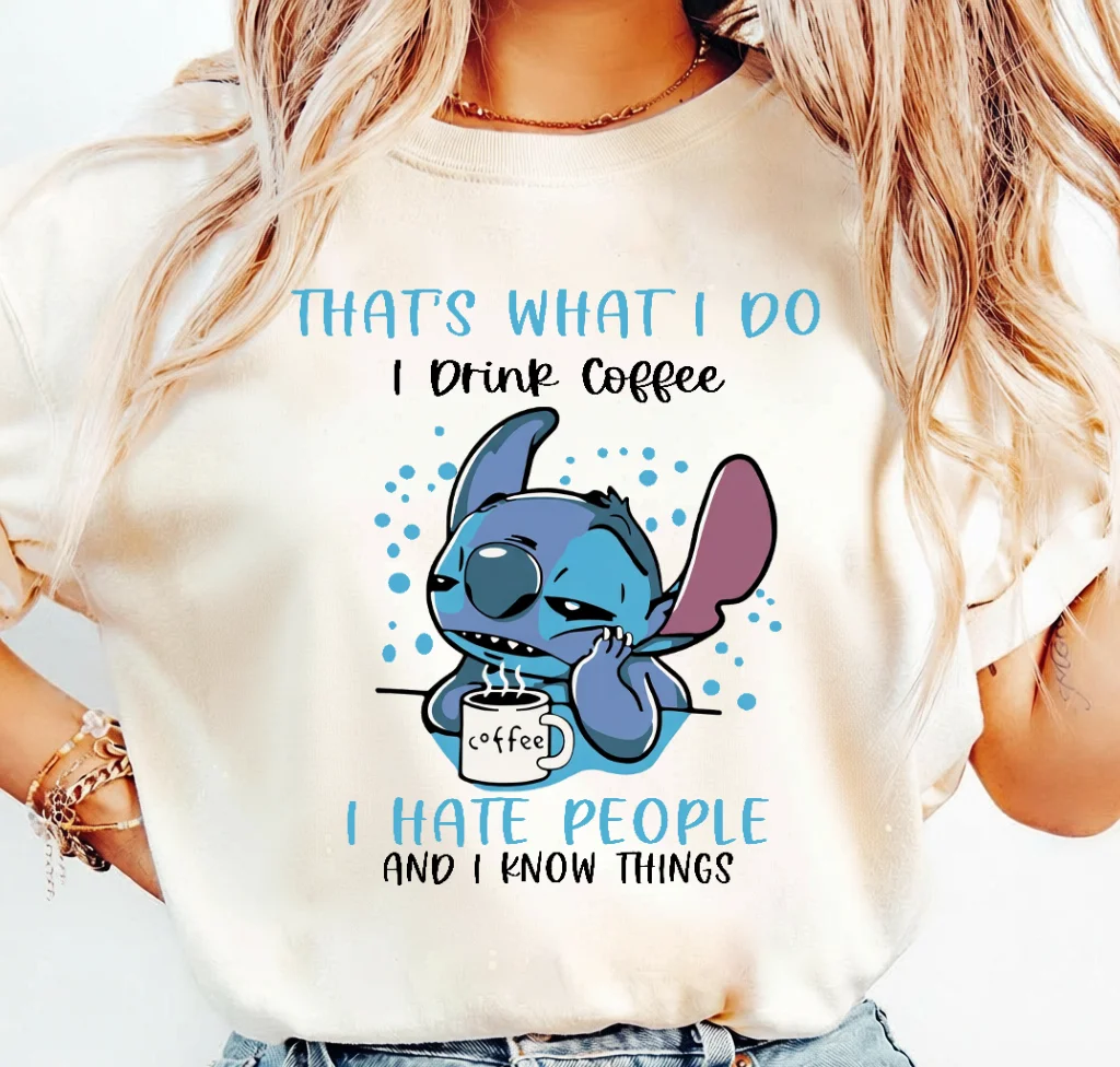 That's What I Do I Hate People Stitch Coffee – Digital download PNG for print - Image 3