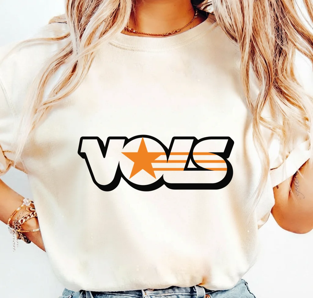 VOS logo with orange star and stripes – Digital download PNG for print - Image 3