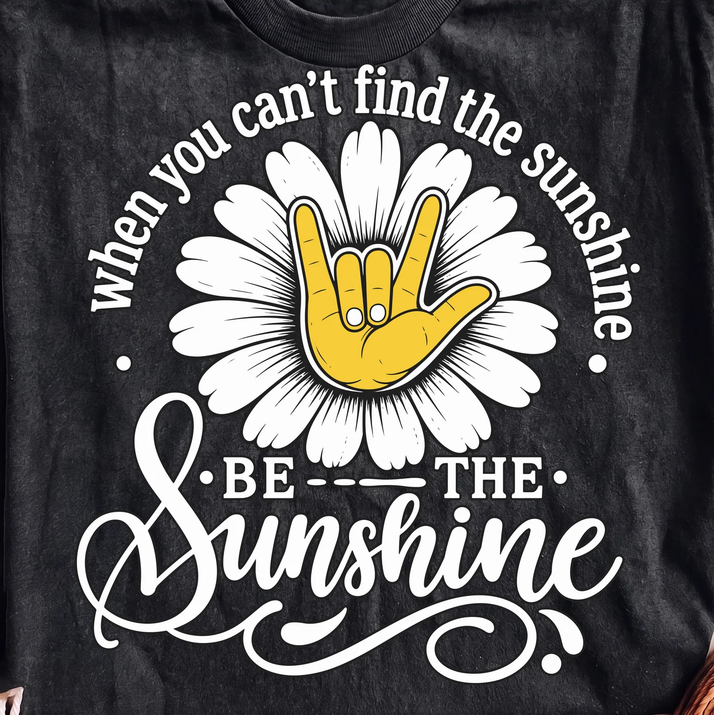 When you can't find the sunshine be the sunshine – Digital download PNG for print - Image 2