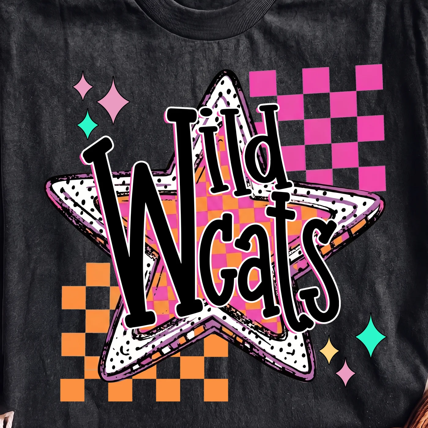Wild Wcats Star Design – Digital download PNG for print - Image 2