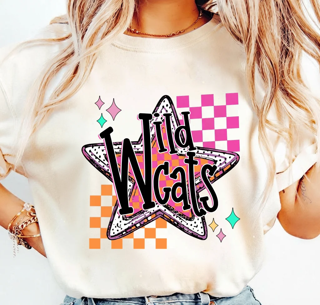 Wild Wcats Star Design – Digital download PNG for print - Image 3